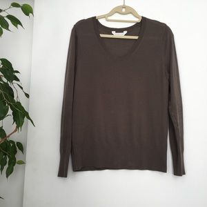 Everlane lightweight taupe wool sweater
